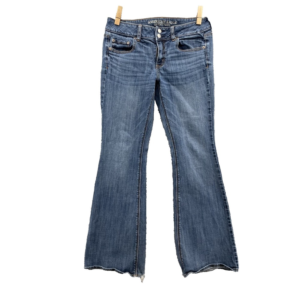 American Eagle Artist Flare Jeans Women 10 Boot 70's Western Outdoor Cowgirl Y2k